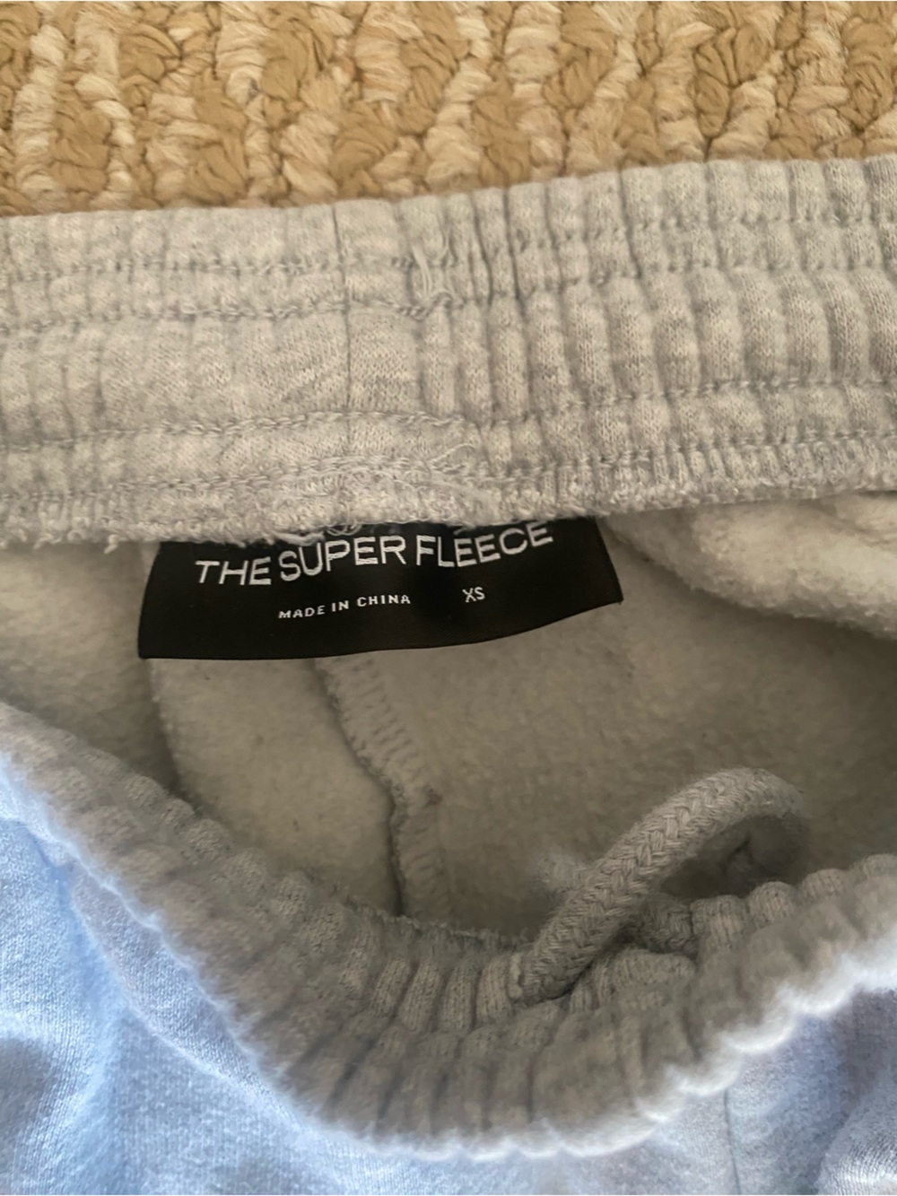 Aritzia Light Gray Women's Fleece Joggers - Picture 3 of 5